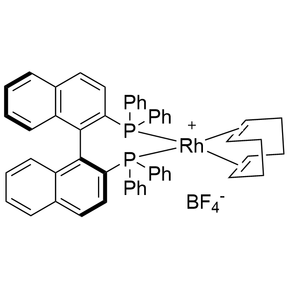 [(S)-(-)-2,2′-Bis(diphenylphosphino)-1,1′-binaphthyl](1,5-cyclooctadiene)rhodium(I) tetrafluoroborate, Rh(COD)(S-binap)BF4